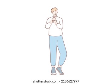 clapping hands concept. Young male , office workers applauding, social acknowledgement, colleagues, partners support and congratulationillustrator cartoon vector