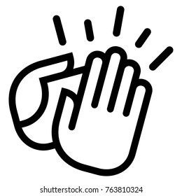 Clapping hands icon