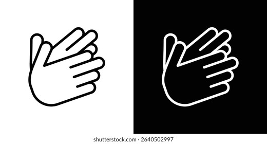 Clapping hands icon symbol concept for graphic design, Website, UI. EPS
