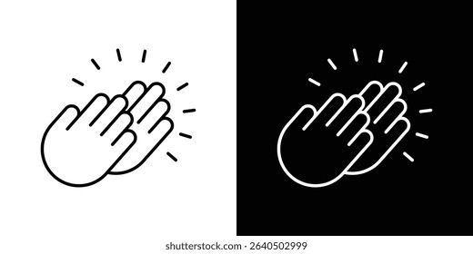 Clapping hands icon symbol concept for graphic design, Website, UI. EPS
