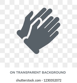 Clapping Hands icon. Trendy flat vector Clapping Hands icon on transparent background from Hands and guestures collection. 