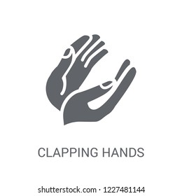 Clapping Hands icon. Trendy Clapping Hands logo concept on white background from Hands collection. Suitable for use on web apps, mobile apps and print media.