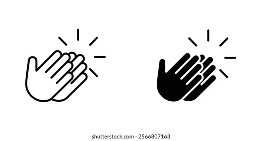 Clapping hands icons pack for apps and web UI designs