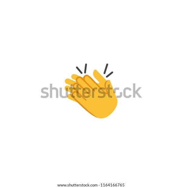 Clapping Hands vector Flat\
Icon