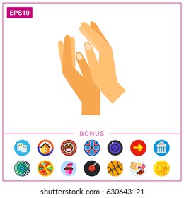 Clapping hands vector icon