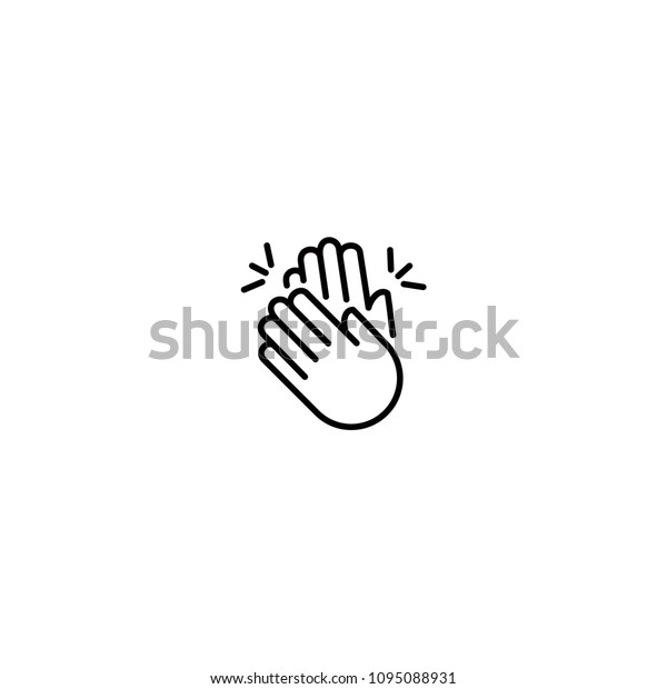 Clapping Hands vector\
icon