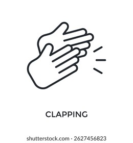 Estilo De Estrutura De Tópicos De Ícone De Palmas. Ilustração De Vetor Para Design Gráfico