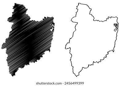 Clarence Valley Council (Commonwealth of Australia, New South Wales, NSW) map vector illustration, scribble sketch Clarence Valley map