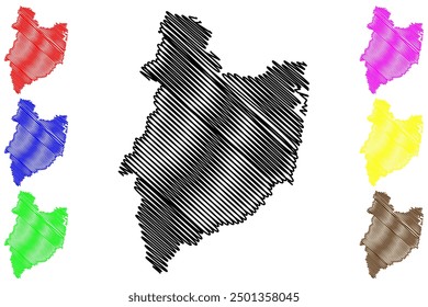 Clarence Valley Council (Commonwealth of Australia, New South Wales, NSW) map vector illustration, scribble sketch Clarence Valley map