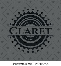 Claret dark icon or emblem. Vector Illustration. Detailed.