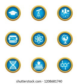 Clarification icons set. Flat set of 9 clarification vector icons for web isolated on white background