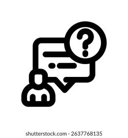 clarification line icon. Clean and minimalist vector icon for websites, mobile apps, presentations, and logos. Fully scalable and customizable for any project.