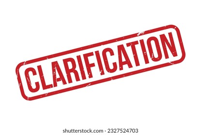 Clarification Rubber Stamp Seal Vector