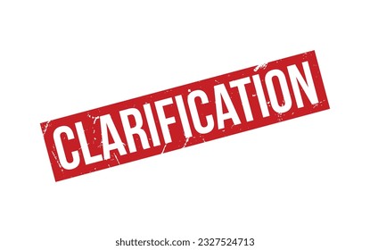 Clarification Rubber Stamp Seal Vector