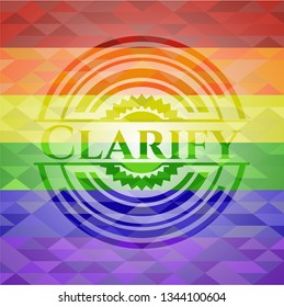 Clarify on mosaic background with the colors of the LGBT flag