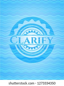 Clarify water badge background.