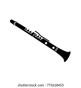 clarinet icon black and white