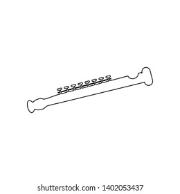 Clarinet icon. Element of music instrument for mobile concept and web apps icon. Outline, thin line icon for website design and development, app development