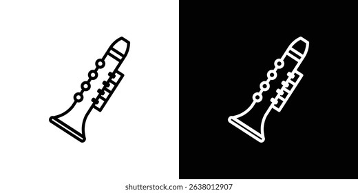Clarinet icon Graphic vector set for ui design
