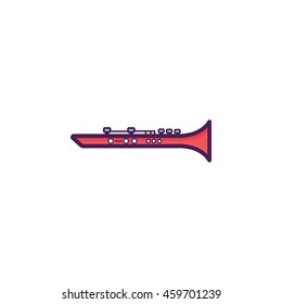 Clarinet Icon Illustration