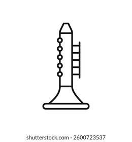 Clarinet icon isolated. simple vector icon on white background