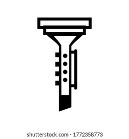 Clarinet icon or logo isolated sign symbol vector illustration - high quality black style vector icons
