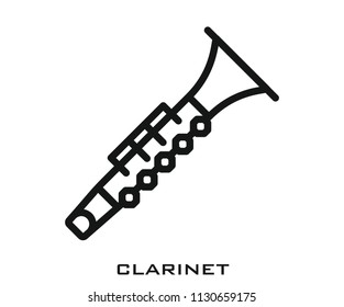 Clarinet icon signs