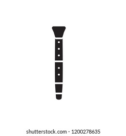 clarinet icon vector design. music instrument
