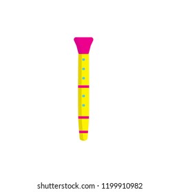 clarinet icon vector. icon with flat style