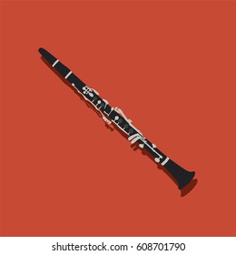Clarinet icon, vector illustration design.