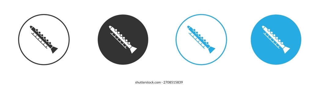 ícone Clarinete Para web, mobile.Vetor Ilustração