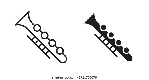 Ícone de Clarinete para o design do seu site, logotipo, aplicativo, UI. EPS10