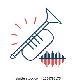 Clarinet line universal icon ui ux element sign.