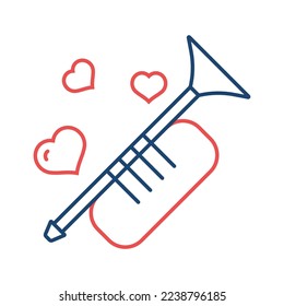 Icono universal de línea Clarinet ui ux símbolo del elemento.