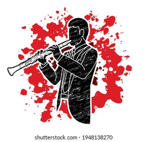 Clarinet Musician Orchestra Instrument Graphic Vector