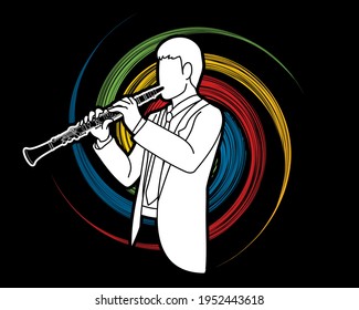 Clarinet Musician Orchestra Instrument Graphic Vector