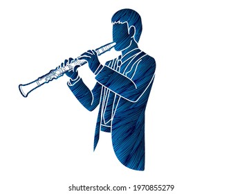 Clarinet Musician Orchestra Instrument Graphic Vector