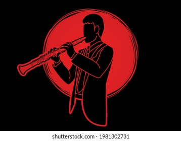 Clarinet Musician Orchestra Instrument Graphic Vector