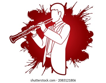 Clarinet Musician Orchestra Instrument Graphic Vector