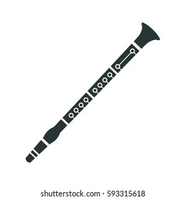 Clarinet, Part Of Musical Instruments Set Of Realistic Cartoon Vector Isolated Illustrations