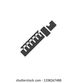 Clarinet part vector icon. filled flat sign for mobile concept and web design. Clarinet musical instrument glyph icon. Symbol, logo illustration. Pixel perfect vector graphics