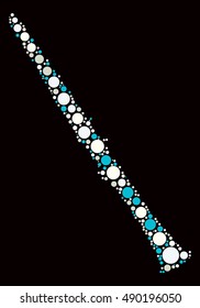 clarinet shape vector design by color point