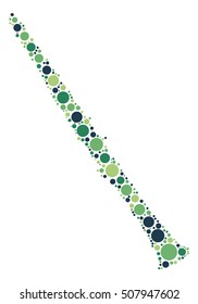 clarinet shape vector design by color point