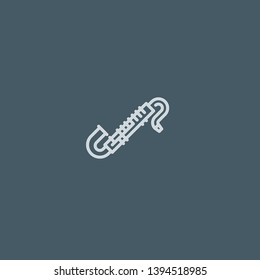 Clarinet vector icon. Clarinet concept stroke symbol design. Thin graphic elements vector illustration, outline pattern for your web site design, logo, UI. EPS 10.