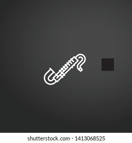 Clarinet vector icon. Clarinet concept stroke symbol design. Thin graphic elements vector illustration, outline pattern for your web site design, logo, UI. EPS 10.