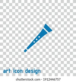 clarinet vector icon on an abstract background