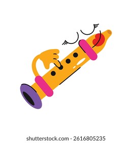 Clarinet vector Sticker. Eps 10 file