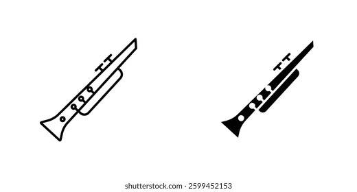 Clarineticons for ui. vector illustration