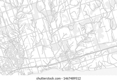Clarington, Ontario, Canada, bright outlined vector map with bigger and minor roads and steets created for infographic backgrounds.