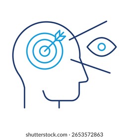 Clarity – Eye Representing Vision and Clear Understanding. Vector Icon
